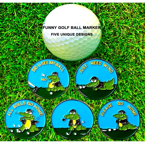 NWT - 2 Packs Magnetic Golf Ball Marker~Hat Clip~Coin Ball Marker for Men Women - Picture 1 of 7